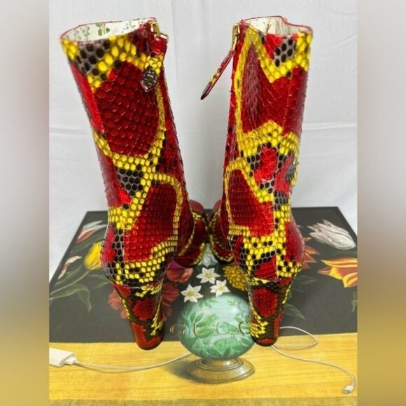 🔥 NWT Gucci Women's Python Platform Ankle Boots 🔥 - Picture 5 of 12